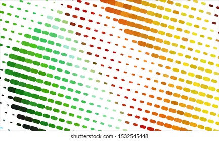 Geometric design halftone with a set of colorful abstract circles. Multicolor, rainbow vector layout with lines, rectangles. Decorative design in an abstract style with rectangles. EPS 10 Vector