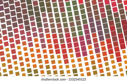 Geometric design halftone with a set of colorful abstract circles. Multicolor, rainbow vector layout with lines, rectangles. Decorative design in an abstract style with rectangles. EPS 10 Vector