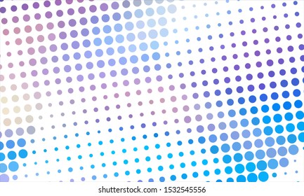 Geometric design halftone with a set of colorful abstract circles. Multicolor, rainbow vector layout with lines, rectangles. Decorative design in an abstract style with rectangles. EPS 10 Vector