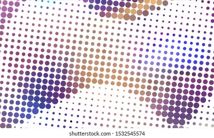 Geometric design halftone with a set of colorful abstract circles. Multicolor, rainbow vector layout with lines, rectangles. Decorative design in an abstract style with rectangles. EPS 10 Vector