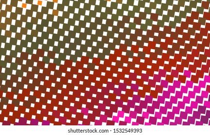 Geometric design halftone with a set of colorful abstract circles. Multicolor, rainbow vector layout with lines, rectangles. Decorative design in an abstract style with rectangles. EPS 10 Vector