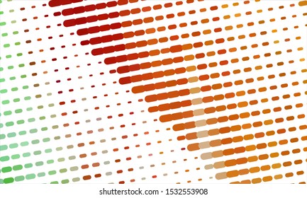 Geometric design halftone with a set of colorful abstract circles. Multicolor, rainbow vector layout with lines, rectangles. Decorative design in an abstract style with rectangles. EPS 10 Vector