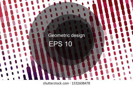 Geometric design halftone with a set of colorful abstract circles. Multicolor, rainbow vector layout with lines, rectangles. Decorative design in an abstract style with rectangles. EPS 10 Vector