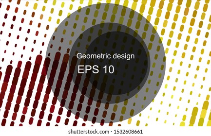 Geometric design halftone with a set of colorful abstract circles. Multicolor, rainbow vector layout with lines, rectangles. Decorative design in an abstract style with rectangles. EPS 10 Vector