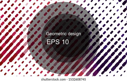 Geometric design halftone with a set of colorful abstract circles. Multicolor, rainbow vector layout with lines, rectangles. Decorative design in an abstract style with rectangles. EPS 10 Vector