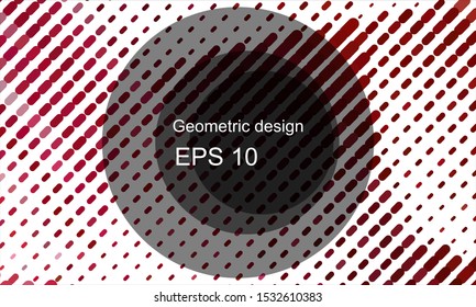 Geometric design halftone with a set of colorful abstract circles. Multicolor, rainbow vector layout with lines, rectangles. Decorative design in an abstract style with rectangles. EPS 10 Vector