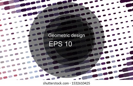 Geometric design halftone with a set of colorful abstract circles. Multicolor, rainbow vector layout with lines, rectangles. Decorative design in an abstract style with rectangles. EPS 10 Vector