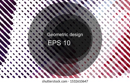 Geometric design halftone with a set of colorful abstract circles. Multicolor, rainbow vector layout with lines, rectangles. Decorative design in an abstract style with rectangles. EPS 10 Vector