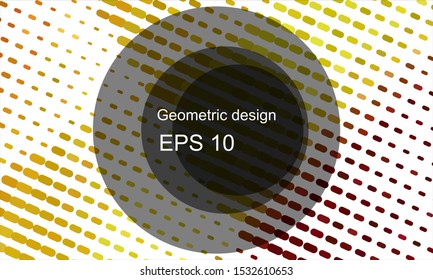 Geometric design halftone with a set of colorful abstract circles. Multicolor, rainbow vector layout with lines, rectangles. Decorative design in an abstract style with rectangles. EPS 10 Vector
