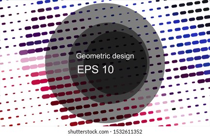 Geometric design halftone with a set of colorful abstract circles. Multicolor, rainbow vector layout with lines, rectangles. Decorative design in an abstract style with rectangles. EPS 10 Vector