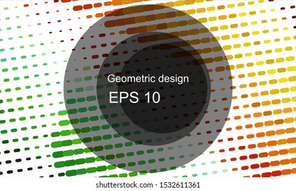 Geometric design halftone with a set of colorful abstract circles. Multicolor, rainbow vector layout with lines, rectangles. Decorative design in an abstract style with rectangles. EPS 10 Vector