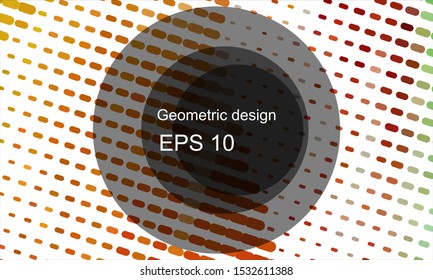 Geometric design halftone with a set of colorful abstract circles. Multicolor, rainbow vector layout with lines, rectangles. Decorative design in an abstract style with rectangles. EPS 10 Vector
