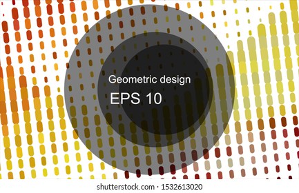 Geometric design halftone with a set of colorful abstract circles. Multicolor, rainbow vector layout with lines, rectangles. Decorative design in an abstract style with rectangles. EPS 10 Vector