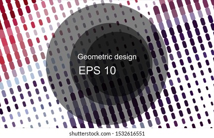 Geometric design halftone with a set of colorful abstract circles. Multicolor, rainbow vector layout with lines, rectangles. Decorative design in an abstract style with rectangles. EPS 10 Vector