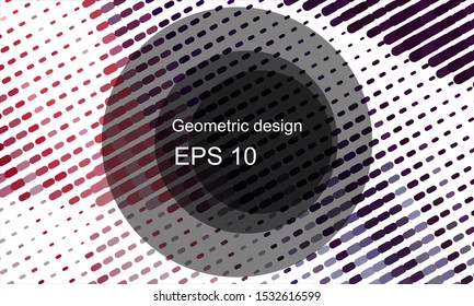 Geometric design halftone with a set of colorful abstract circles. Multicolor, rainbow vector layout with lines, rectangles. Decorative design in an abstract style with rectangles. EPS 10 Vector