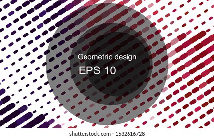 Geometric design halftone with a set of colorful abstract circles. Multicolor, rainbow vector layout with lines, rectangles. Decorative design in an abstract style with rectangles. EPS 10 Vector