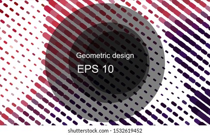 Geometric design halftone with a set of colorful abstract circles. Multicolor, rainbow vector layout with lines, rectangles. Decorative design in an abstract style with rectangles. EPS 10 Vector