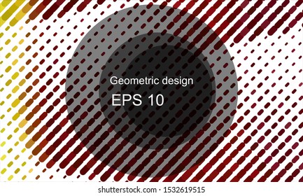 Geometric design halftone with a set of colorful abstract circles. Multicolor, rainbow vector layout with lines, rectangles. Decorative design in an abstract style with rectangles. EPS 10 Vector
