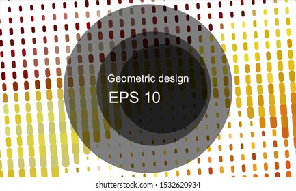 Geometric design halftone with a set of colorful abstract circles. Multicolor, rainbow vector layout with lines, rectangles. Decorative design in an abstract style with rectangles. EPS 10 Vector