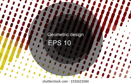 Geometric design halftone with a set of colorful abstract circles. Multicolor, rainbow vector layout with lines, rectangles. Decorative design in an abstract style with rectangles. EPS 10 Vector
