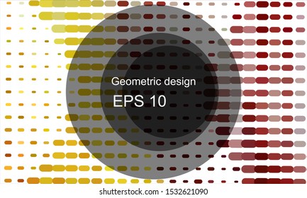 Geometric design halftone with a set of colorful abstract circles. Multicolor, rainbow vector layout with lines, rectangles. Decorative design in an abstract style with rectangles. EPS 10 Vector