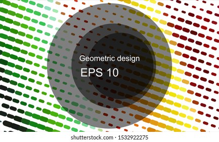 Geometric design halftone with a set of colorful abstract circles. Multicolor, rainbow vector layout with lines, rectangles. Decorative design in an abstract style with rectangles. EPS 10 Vector