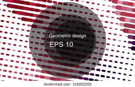 Geometric design halftone with a set of colorful abstract circles. Multicolor, rainbow vector layout with lines, rectangles. Decorative design in an abstract style with rectangles. EPS 10 Vector