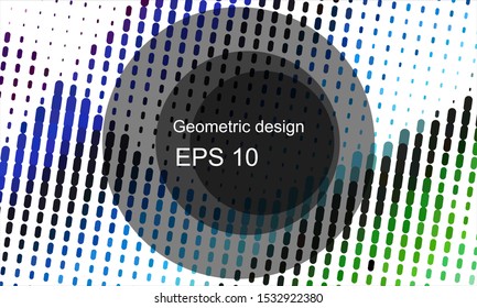 Geometric design halftone with a set of colorful abstract circles. Multicolor, rainbow vector layout with lines, rectangles. Decorative design in an abstract style with rectangles. EPS 10 Vector