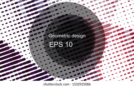 Geometric design halftone with a set of colorful abstract circles. Multicolor, rainbow vector layout with lines, rectangles. Decorative design in an abstract style with rectangles. EPS 10 Vector