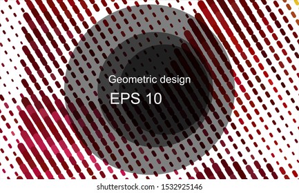 Geometric design halftone with a set of colorful abstract circles. Multicolor, rainbow vector layout with lines, rectangles. Decorative design in an abstract style with rectangles. EPS 10 Vector