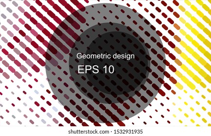 Geometric design halftone with a set of colorful abstract circles. Multicolor, rainbow vector layout with lines, rectangles. Decorative design in an abstract style with rectangles. EPS 10 Vector