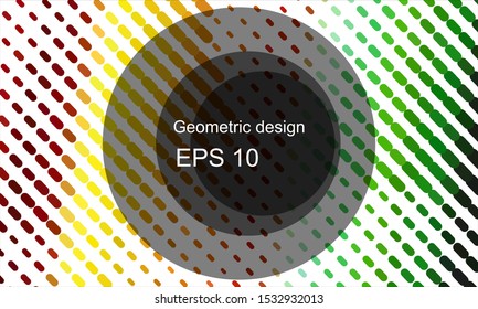 Geometric design halftone with a set of colorful abstract circles. Multicolor, rainbow vector layout with lines, rectangles. Decorative design in an abstract style with rectangles. EPS 10 Vector
