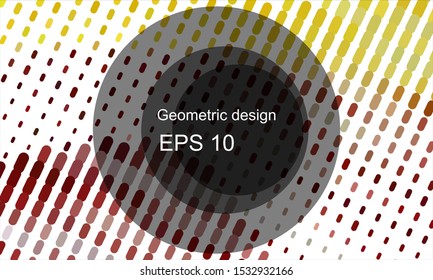 Geometric design halftone with a set of colorful abstract circles. Multicolor, rainbow vector layout with lines, rectangles. Decorative design in an abstract style with rectangles. EPS 10 Vector