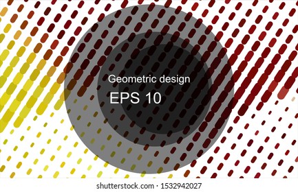 Geometric design halftone with a set of colorful abstract circles. Multicolor, rainbow vector layout with lines, rectangles. Decorative design in an abstract style with rectangles. EPS 10 Vector