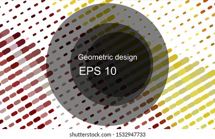 Geometric design halftone with a set of colorful abstract circles. Multicolor, rainbow vector layout with lines, rectangles. Decorative design in an abstract style with rectangles. EPS 10 Vector