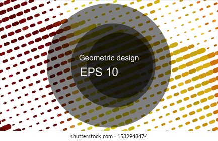 Geometric design halftone with a set of colorful abstract circles. Multicolor, rainbow vector layout with lines, rectangles. Decorative design in an abstract style with rectangles. EPS 10 Vector