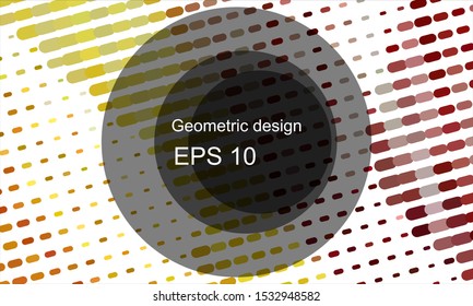 Geometric design halftone with a set of colorful abstract circles. Multicolor, rainbow vector layout with lines, rectangles. Decorative design in an abstract style with rectangles. EPS 10 Vector