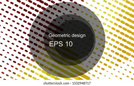 Geometric design halftone with a set of colorful abstract circles. Multicolor, rainbow vector layout with lines, rectangles. Decorative design in an abstract style with rectangles. EPS 10 Vector