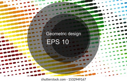 Geometric design halftone with a set of colorful abstract circles. Multicolor, rainbow vector layout with lines, rectangles. Decorative design in an abstract style with rectangles. EPS 10 Vector