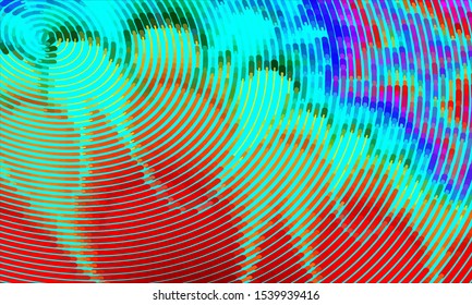 Geometric design halftone with a set of colorful abstract circles. Multicolor, rainbow vector layout with lines, rectangles. Decorative design in an abstract style with rectangles. EPS 10 Vector
