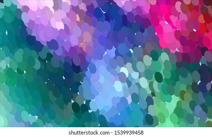 Geometric design halftone with a set of colorful abstract circles. Multicolor, rainbow vector layout with lines, rectangles. Decorative design in an abstract style with rectangles. EPS 10 Vector