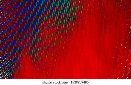 Geometric design halftone with a set of colorful abstract circles. Multicolor, rainbow vector layout with lines, rectangles. Decorative design in an abstract style with rectangles. EPS 10 Vector