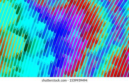 Geometric design halftone with a set of colorful abstract circles. Multicolor, rainbow vector layout with lines, rectangles. Decorative design in an abstract style with rectangles. EPS 10 Vector