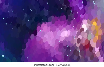 Geometric design halftone with a set of colorful abstract circles. Multicolor, rainbow vector layout with lines, rectangles. Decorative design in an abstract style with rectangles. EPS 10 Vector