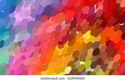 Geometric design halftone with a set of colorful abstract circles. Multicolor, rainbow vector layout with lines, rectangles. Decorative design in an abstract style with rectangles. EPS 10 Vector