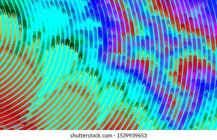 Geometric design halftone with a set of colorful abstract circles. Multicolor, rainbow vector layout with lines, rectangles. Decorative design in an abstract style with rectangles. EPS 10 Vector