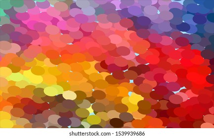 Geometric design halftone with a set of colorful abstract circles. Multicolor, rainbow vector layout with lines, rectangles. Decorative design in an abstract style with rectangles. EPS 10 Vector