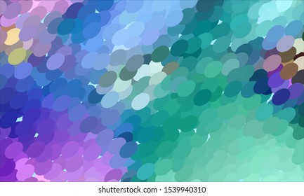 Geometric design halftone with a set of colorful abstract circles. Multicolor, rainbow vector layout with lines, rectangles. Decorative design in an abstract style with rectangles. EPS 10 Vector