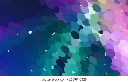 Geometric design halftone with a set of colorful abstract circles. Multicolor, rainbow vector layout with lines, rectangles. Decorative design in an abstract style with rectangles. EPS 10 Vector