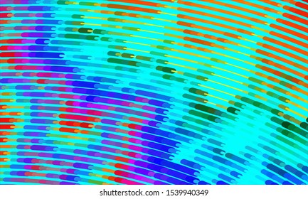 Geometric design halftone with a set of colorful abstract circles. Multicolor, rainbow vector layout with lines, rectangles. Decorative design in an abstract style with rectangles. EPS 10 Vector